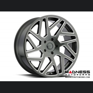 Jeep Custom Wheels (1) - Black Rhino - 22 x 9.5 - Cyclone - Gloss Titanium w/ Milled Spokes